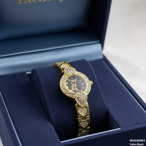 WHL00493 IWA Round Deer Dial Heart Bracelet Women's Watch - WHL