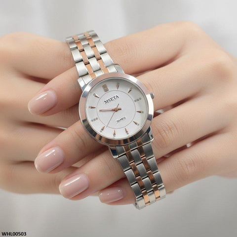 WHL00503  IWA Round Stone Dial Watch - WHL