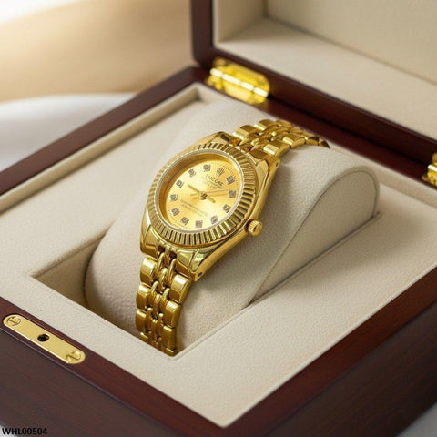 WHL00504 IWA Round Stone Dial Watch - WHL