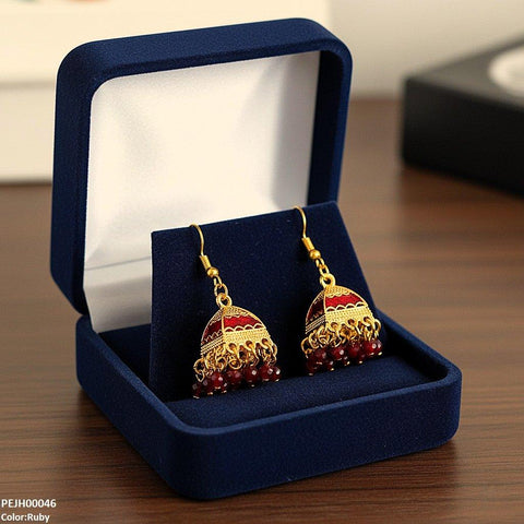 PEJH00046 SDQ Pearl Drop Jhumki - PEJH