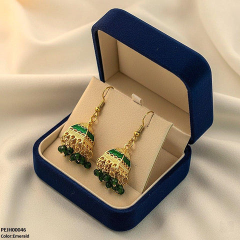 PEJH00046 SDQ Pearl Drop Jhumki - PEJH
