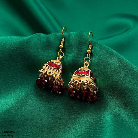 PEJH00046 SDQ Pearl Drop Jhumki - PEJH
