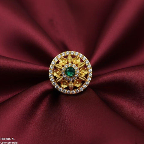 PRH00071 FRN Round Flower Ring Adjustable - PRH