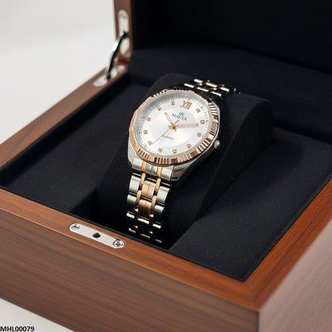 MHL00079 IWA Round Stone Dial Men's Watch - MHL