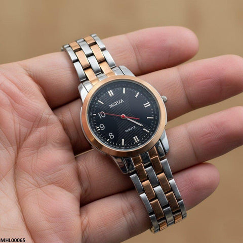 MHL00065 IWA Round Black Dial Men's Watch - MHL