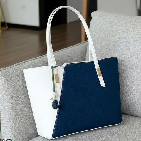 HBGP00046 Blue & White Grace Tote Bag