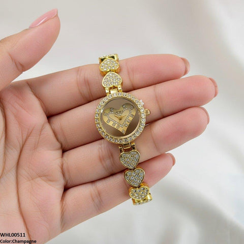 WHL00511 IWA Round Heart Women's Watch - WHL