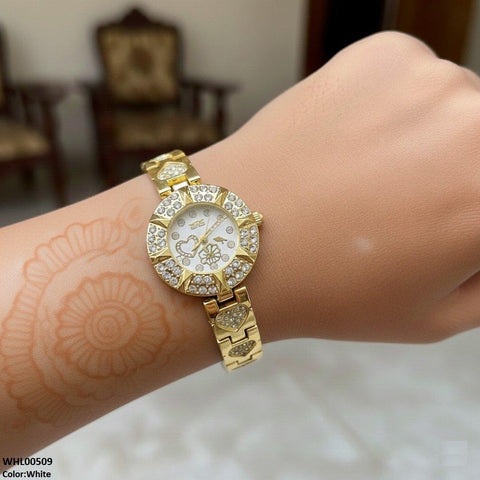 WHL00509 IWA Round Heart/Flower Dial Women's Watch - WHL