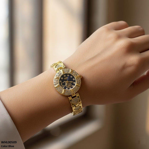 WHL00509 IWA Round Heart/Flower Dial Women's Watch - WHL