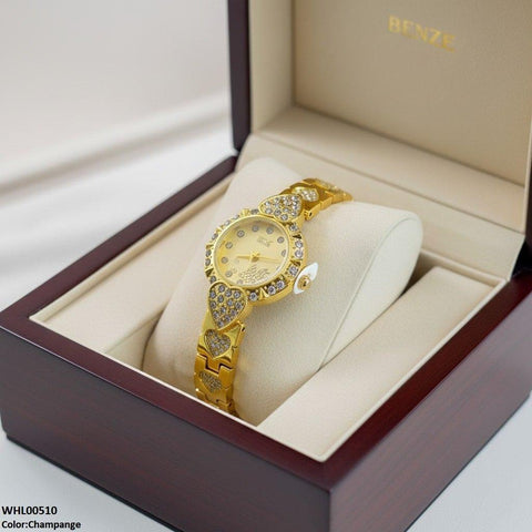 WHL00510 IWA Round Heart Bracelet Women's Watch - WHL