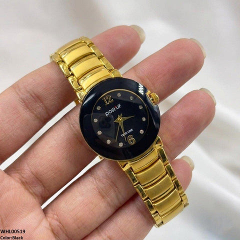 WHL00519 IWA Round Black Bezel Women's Watch - WHL