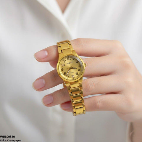 WHL00520 IWA Round Number's Dial Women's Watch - WHL