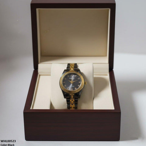 WHL00523 IWA Round Black Chain Women's Watch - WHL