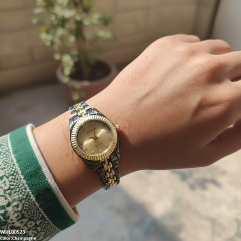 WHL00523 IWA Round Black Chain Women's Watch - WHL