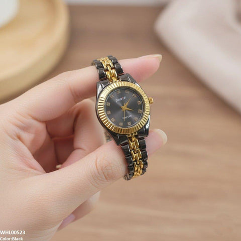 WHL00523 IWA Round Black Chain Women's Watch - WHL