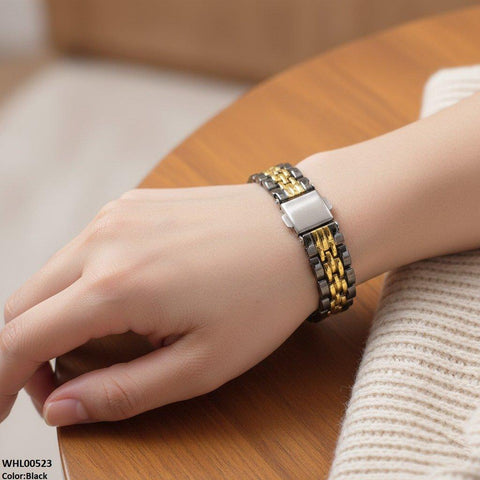 WHL00523 IWA Round Black Chain Women's Watch - WHL