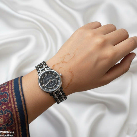 WHL00517 IWA Round Dial Stone Women's Watch - WHL
