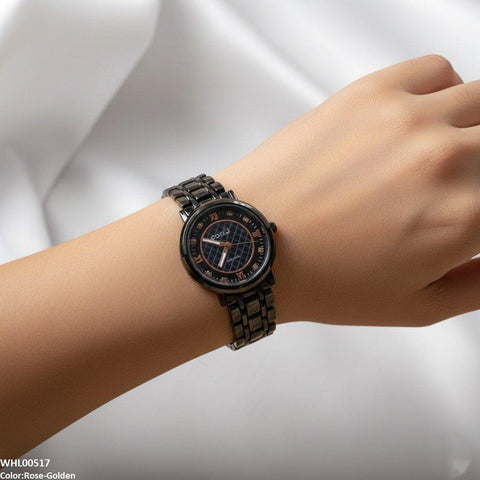 WHL00517 IWA Round Dial Stone Women's Watch - WHL
