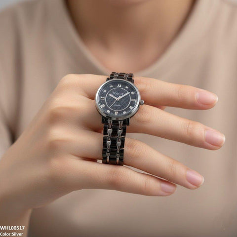 WHL00517 IWA Round Dial Stone Women's Watch - WHL
