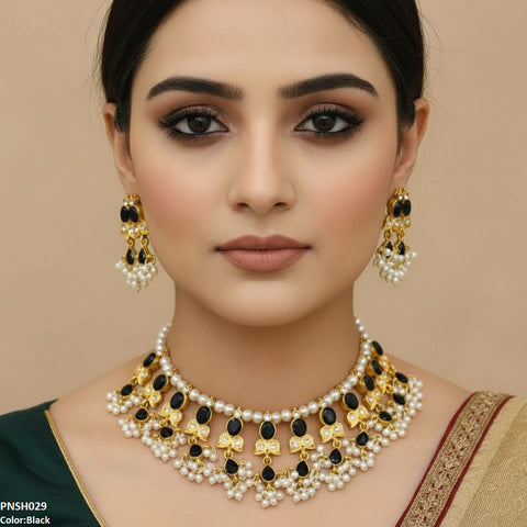 PNSH029 SDQ Beza/Saru Collar Necklace Set - PNSH