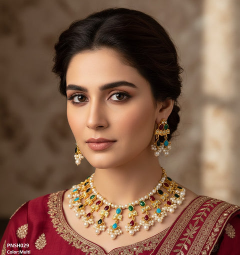 PNSH029 SDQ Beza/Saru Collar Necklace Set - PNSH