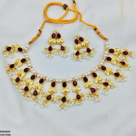 PNSH029 SDQ Beza/Saru Collar Necklace Set - PNSH