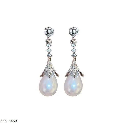 CEDH00723 YHC Round Pearl Drop Earrings - CEDH