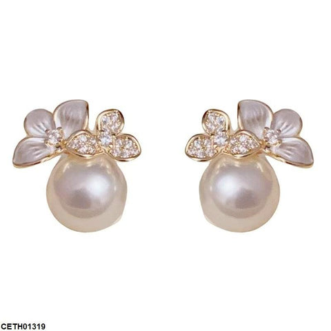 CETH01319 YHC Pearl Flower Tops Pair - CETH