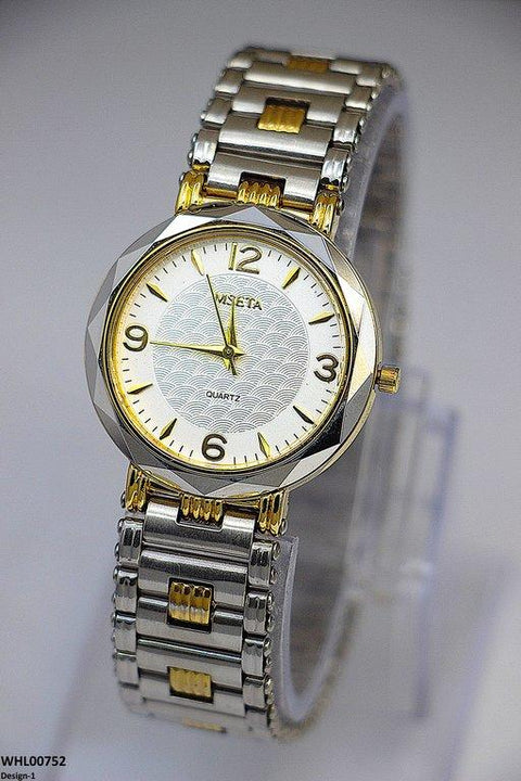 WHL00752 IWA Round Black Bezel Women's Watch - WHL