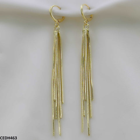 CEDH463 SIQ Octopus Tassels Drop Earrings Pair - CEDH