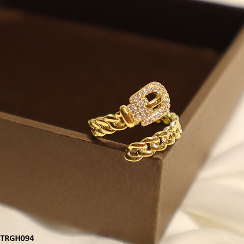 TRGH094 CJD Snake Chain Ring Adjustable - TRGH