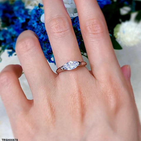 TRSH00878 KYC Marquise Stone ZIRCON Ring  Adjustable - TRSH
