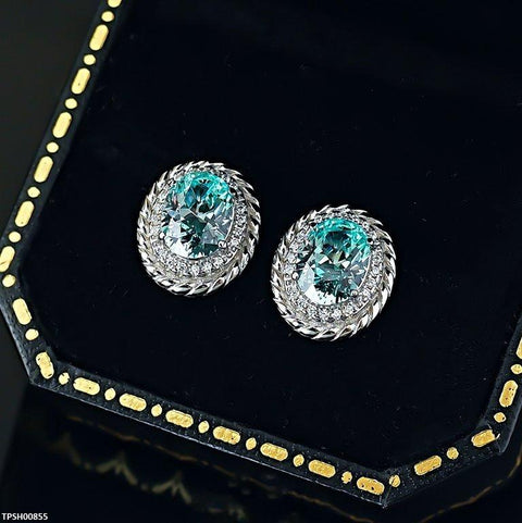 TPSH00855 KRL Oval ZIRCON Stone Pendant Set - TPSH