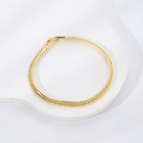 TBCH00666 WKO Wave Link Chain Bracelet - TBCH