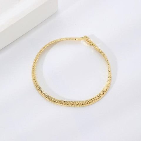 TBCH00666 WKO Wave Link Chain Bracelet - TBCH
