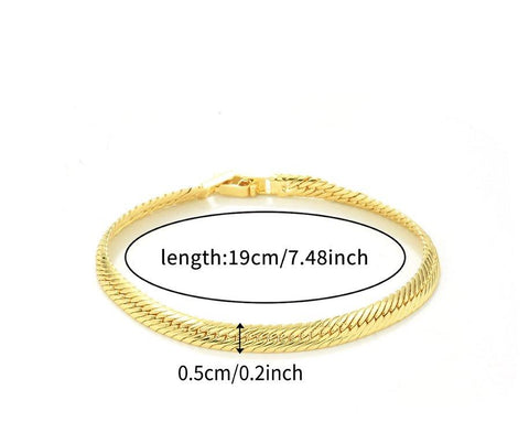 TBCH00666 WKO Wave Link Chain Bracelet - TBCH