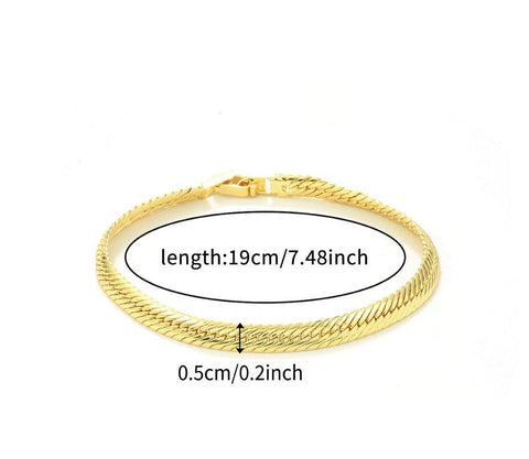 TBCH00666 WKO Wave Link Chain Bracelet - TBCH