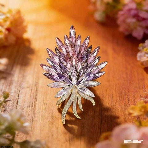 BRHH00116  XST Flower Zircon Broach - BRHH