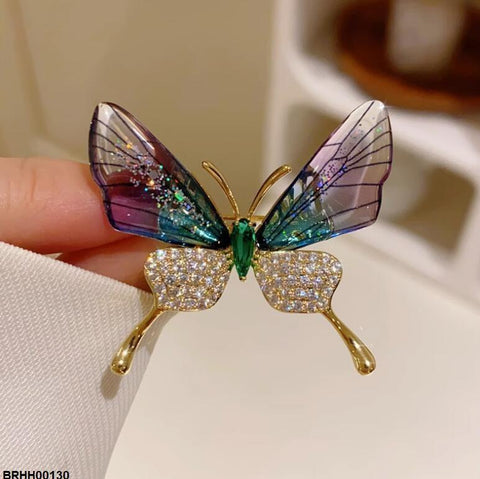BRHH00130 XST Butterfly Zircon Broach - BRHH