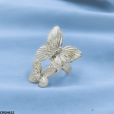 CRSH612 SDQ Double Butterfly Ring - CRSH