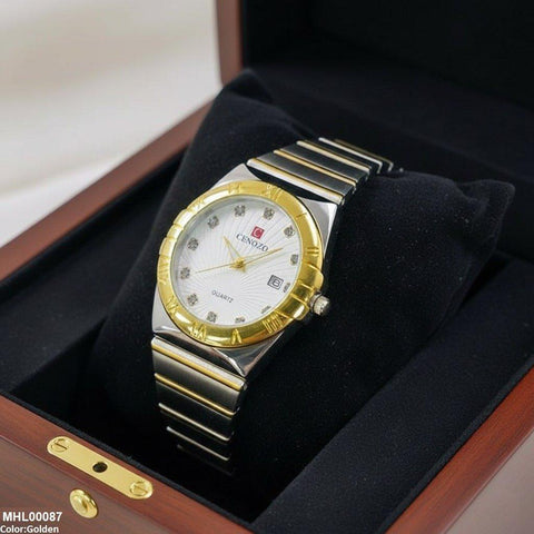 MHL00087 IWA Round Two Tone Men's Watch - MHL