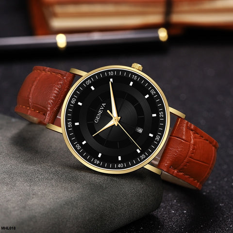 MHL018 HET Imp Leather Strap Wrist Watch - MHL
