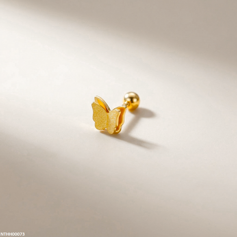 NTHH00073 XAS Butterfly Stainless Steel Nose Pin - NTHH