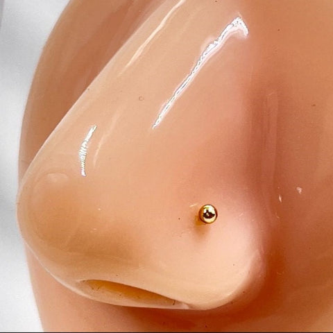 NTHH036 XYL Plain Nose Pin - NTHH