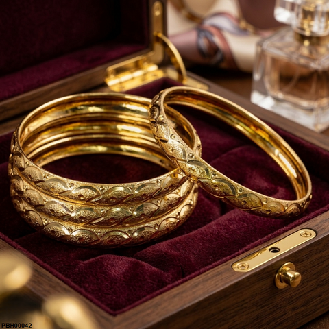 PBH00042  FRN Vine Partten Bangles - PBRH