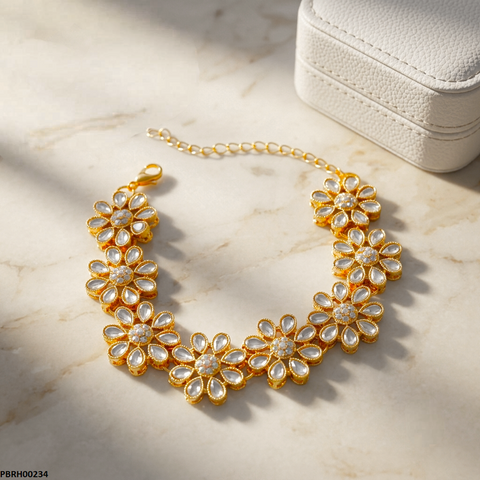 PBRH00234 MZM Tear Flower Bracelet - PBRH