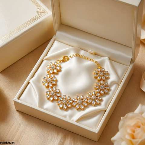 PBRH00234 MZM Tear Flower Bracelet - PBRH