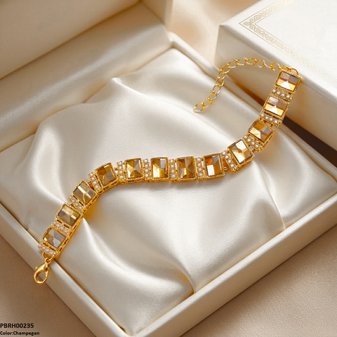 PBRH00235 MZM Rectangle Stone Bracelet - PBRH