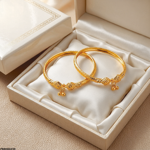PBRH00239 MZM Round Drop Bangles Set - PBRH