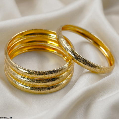 PBRH00241  FRN Flower Design Bangles Set - PBRH